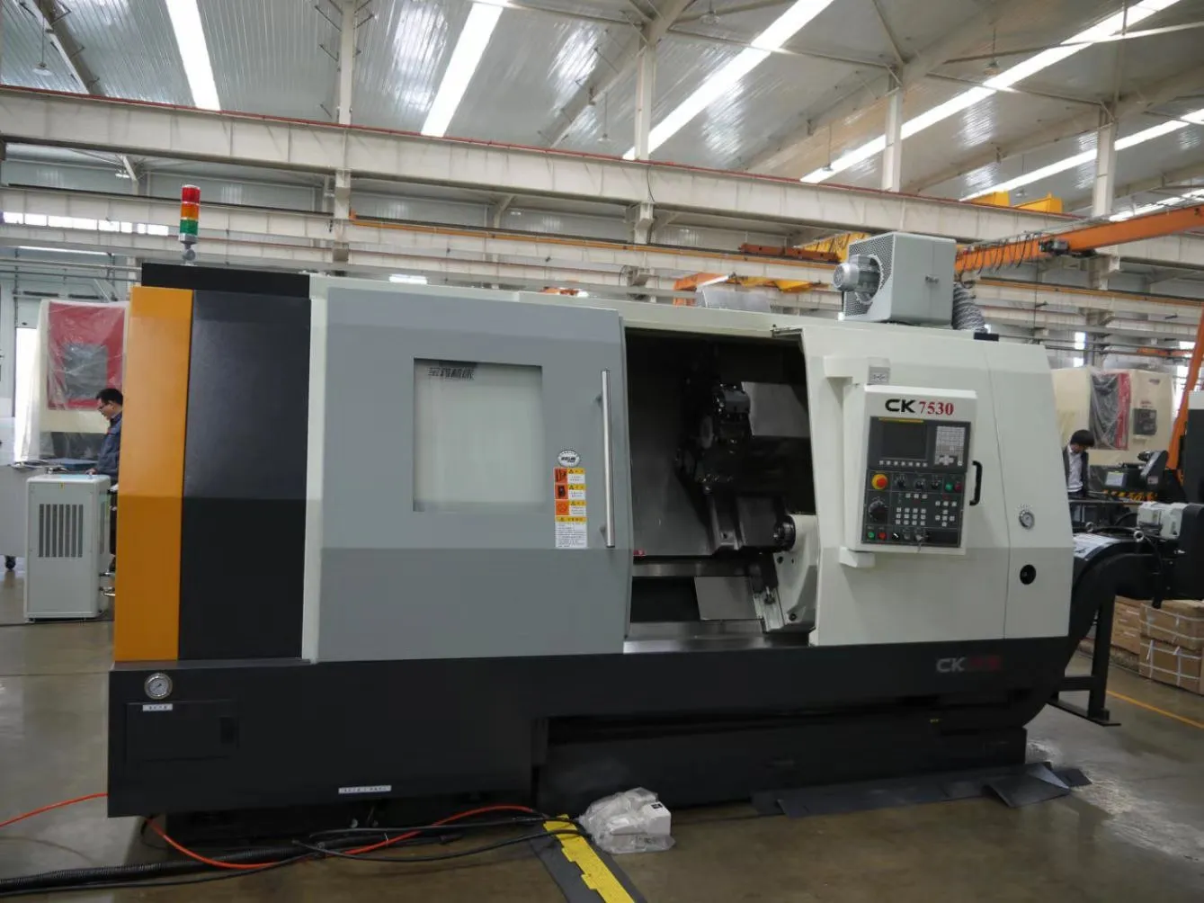 CNC lathe control panel interface