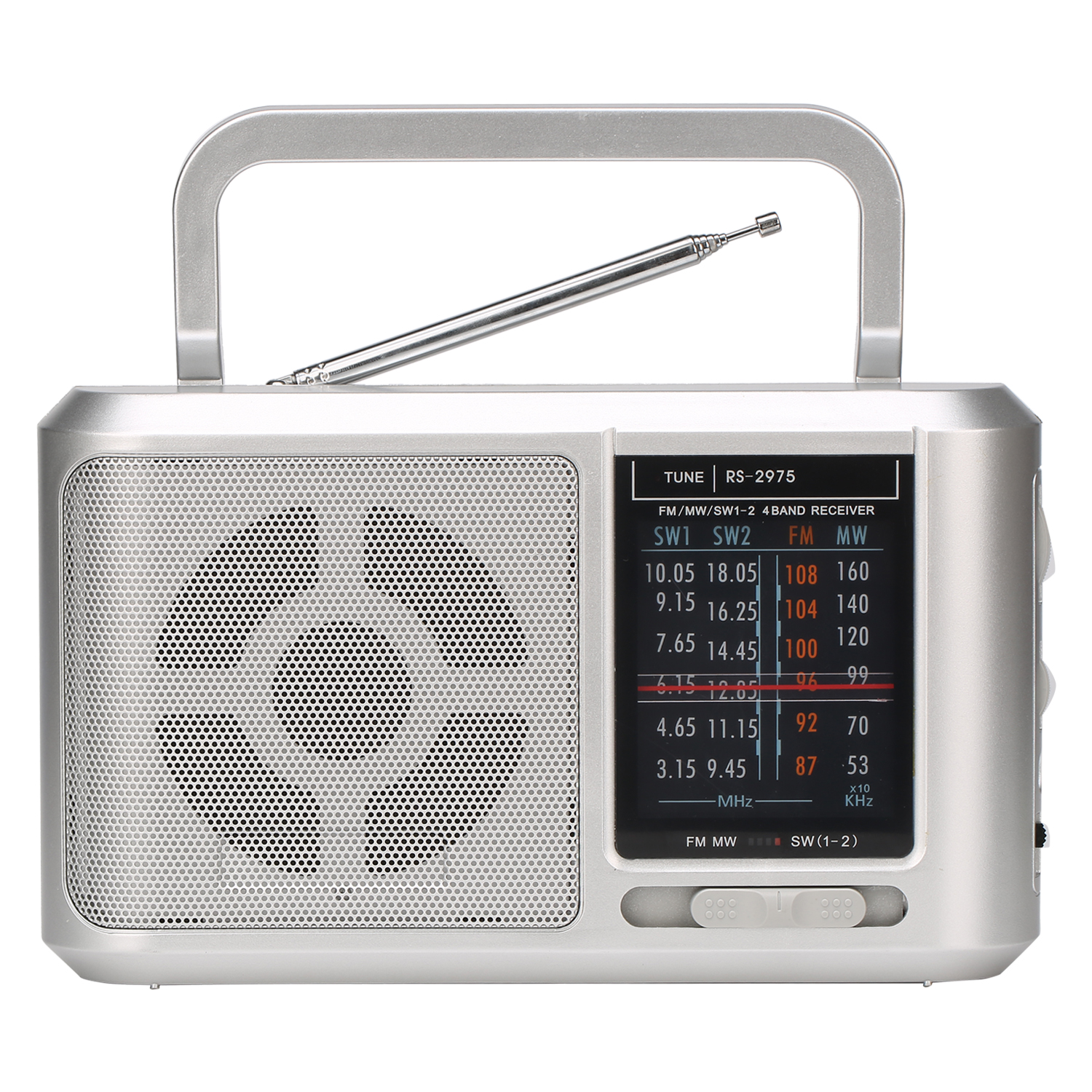 High Sensitivity Retro Classic AM FM SW1-2 Home 4 Band Radio With Handle - Image 2