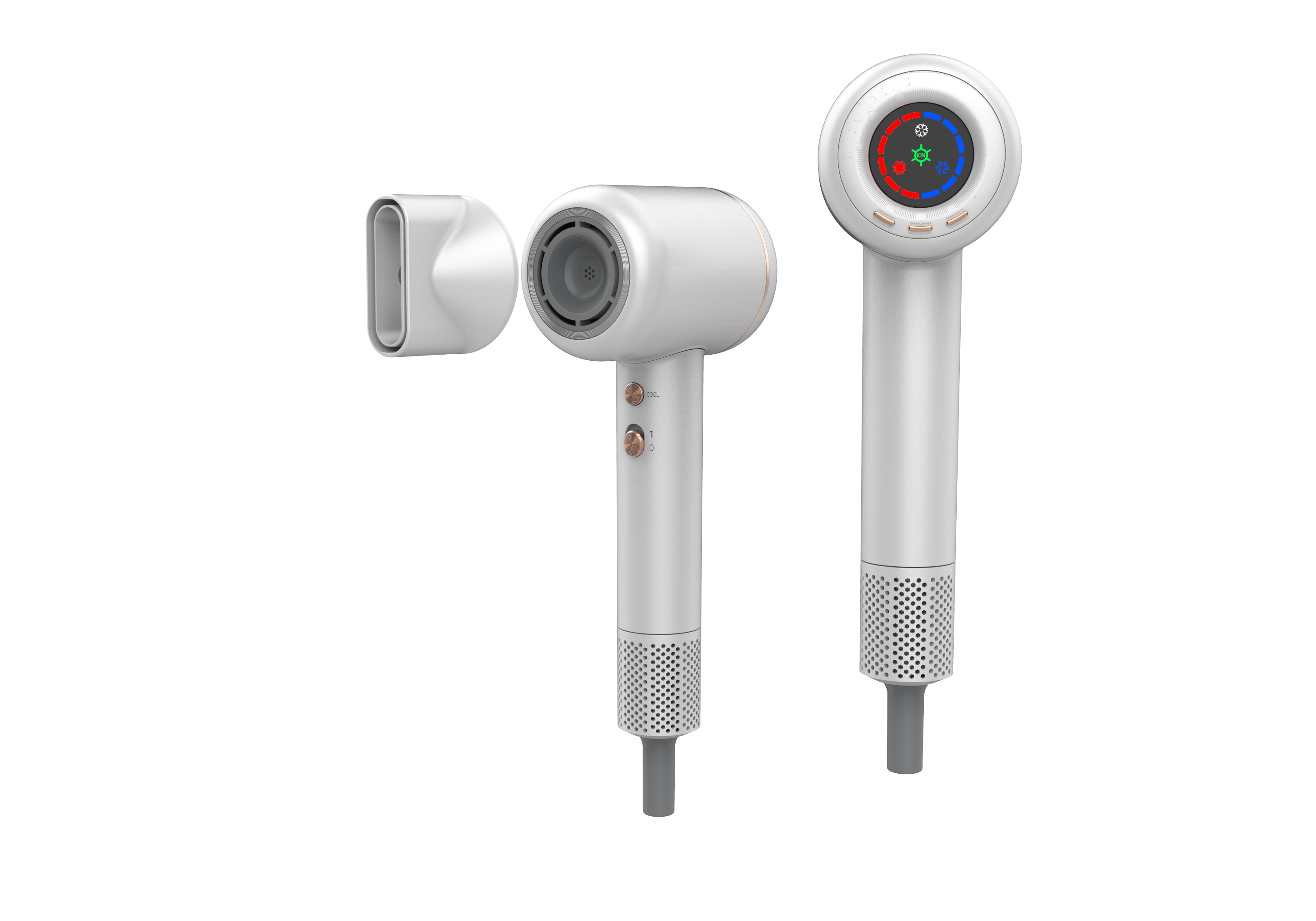 High-Speed Hair Dryer with LCD Display