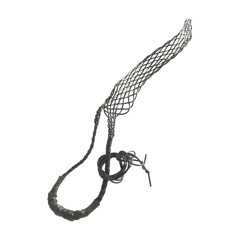 Lace-up aramid fiber cable support grip