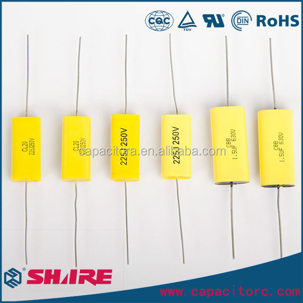 Axial Metallized Polypropylene Film Capacitor