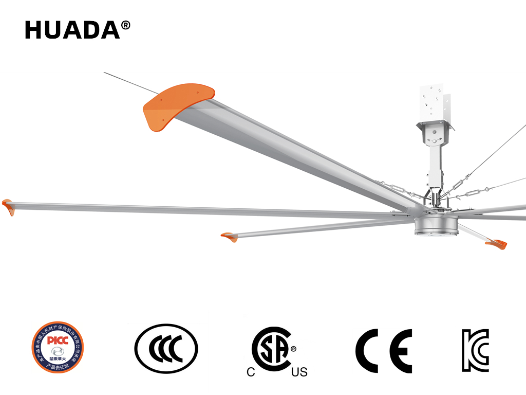 High Volume Low Speed Ceiling Fan for Restaurant Air Ventilation - Image 3