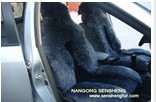 High and Low Wool Car Seat Cover