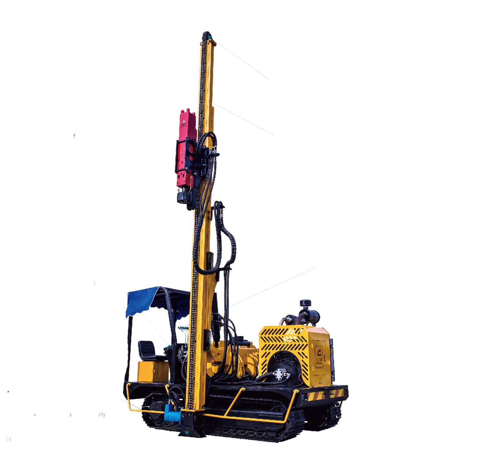 Highway Guardrail Solar Hydraulic Crawler Ground Screw Machine - Image 3