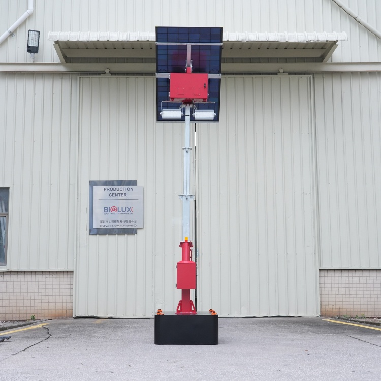 HiGUARD Solar-Powered Light Tower with Rotatable Panel for Lighting Solution - Image 2