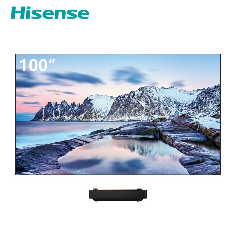 Trichroma Laser TV with Ambient Light Rejection Screen
