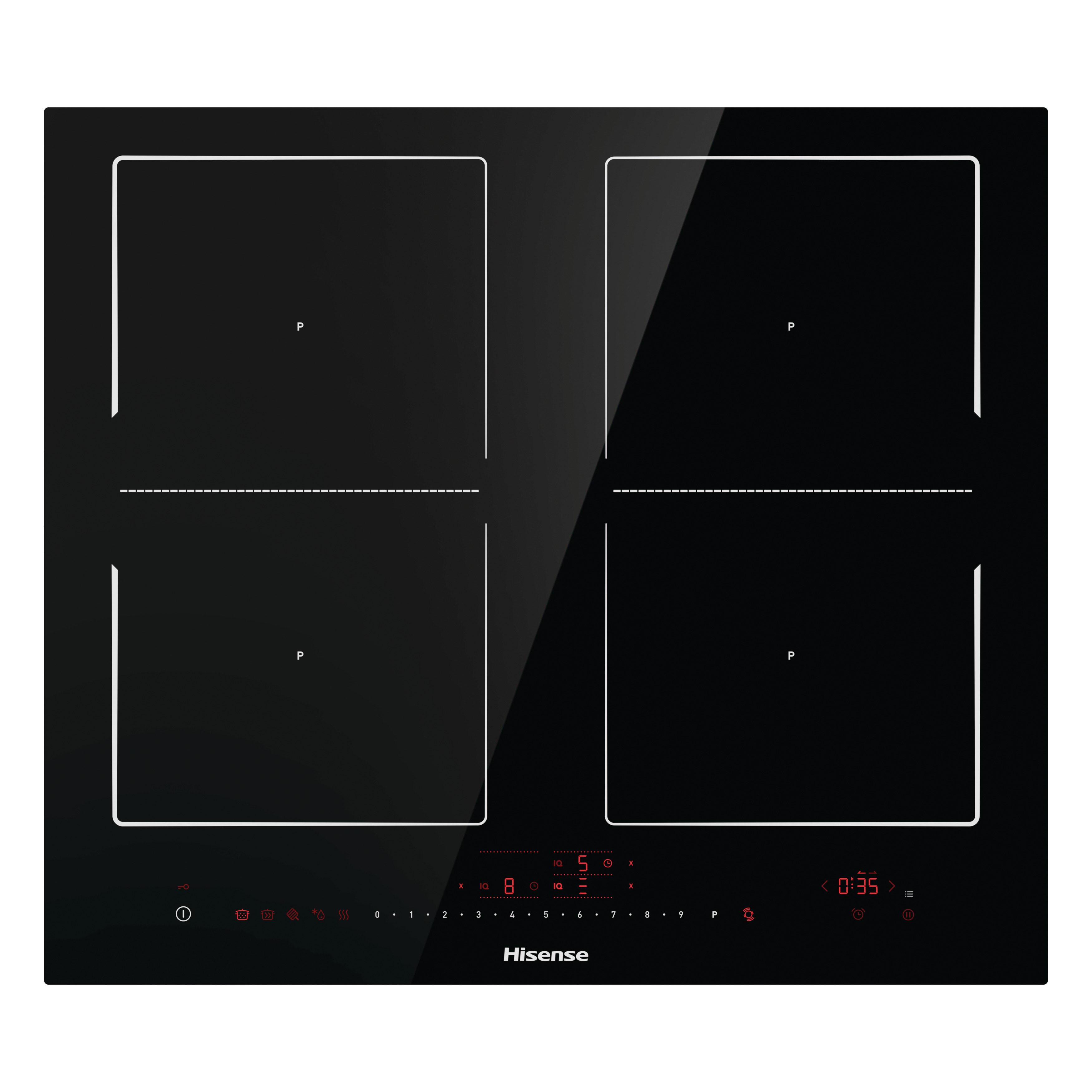 Four-Zone Induction Hob with Power Boost