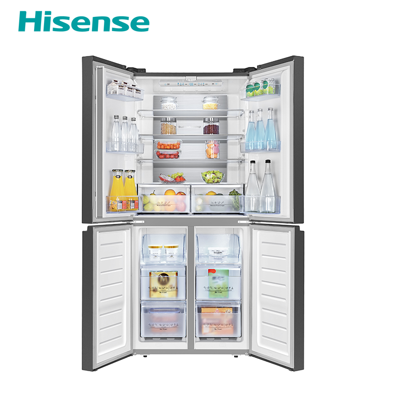Multi-Door Refrigerator with Flat Door Design