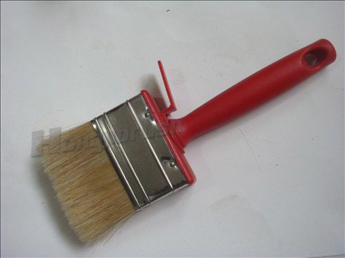 Red Handle Natural Bristle Paint Brush