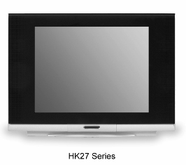CRT Television with Gray Screen