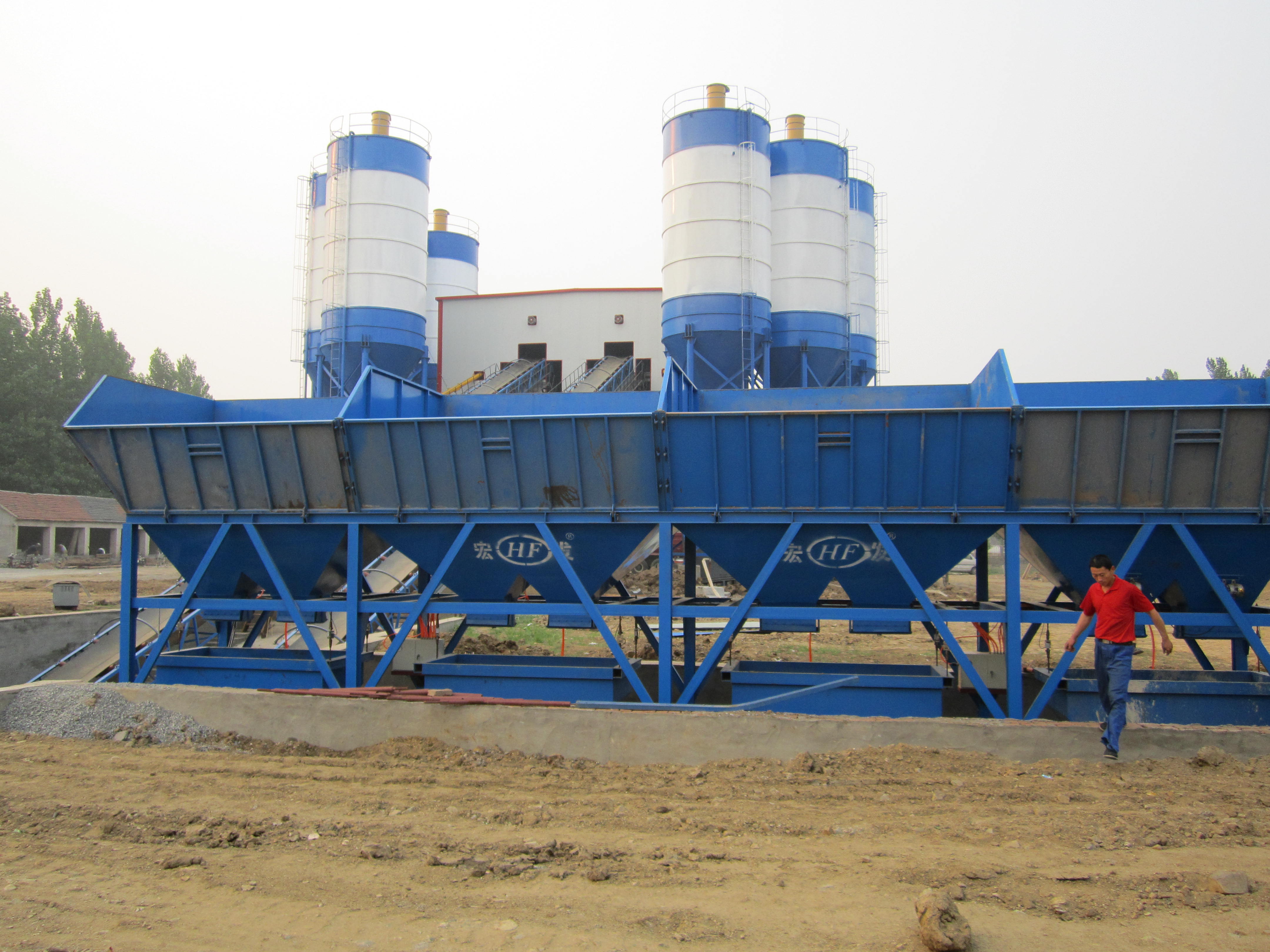 HLS120 Concrete batching plant and concrete mixing plant for sale - Image 3