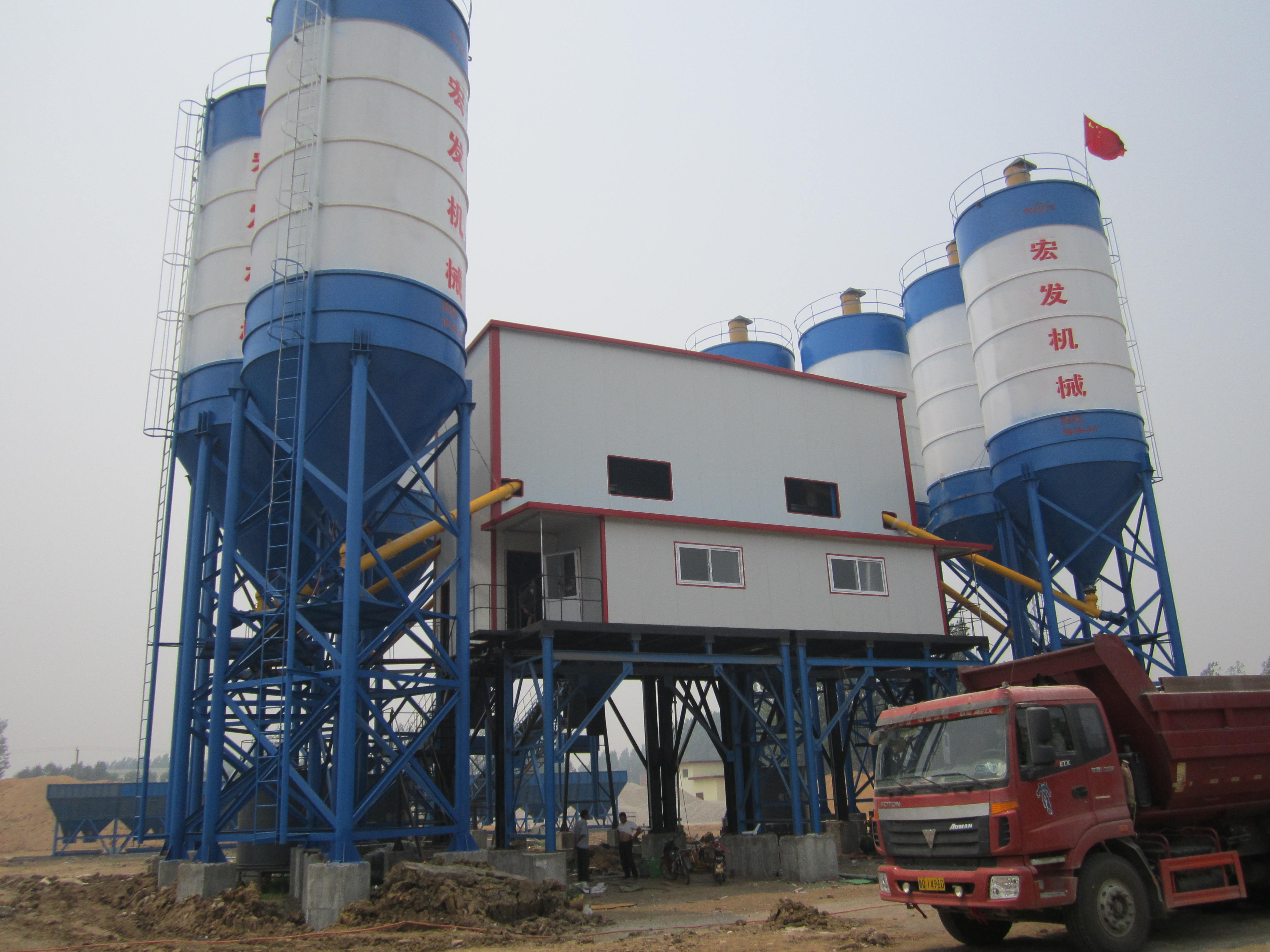 HLS120 Concrete batching plant and concrete mixing plant for sale - Image 2
