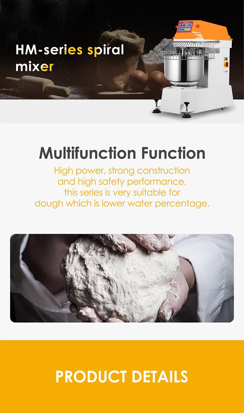 HM-series heavy-duty spiral mixer overview