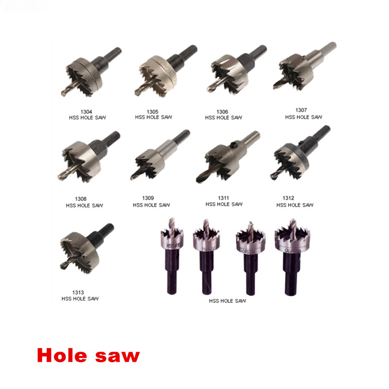 High-Speed Steel Hole Saw Set