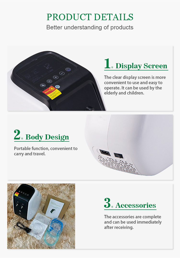 Detailed view of the LCD control panel and accessories