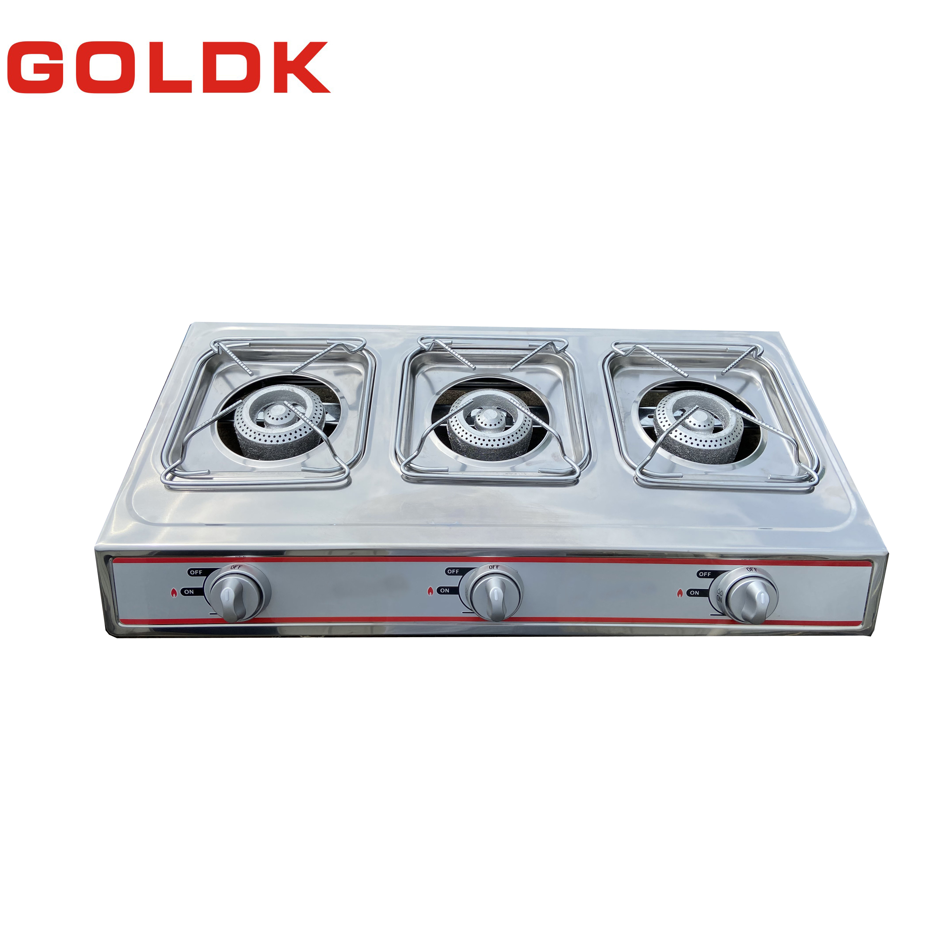 Home Appliance Tabletop Three Gas Stove T622 Burner - Image 2