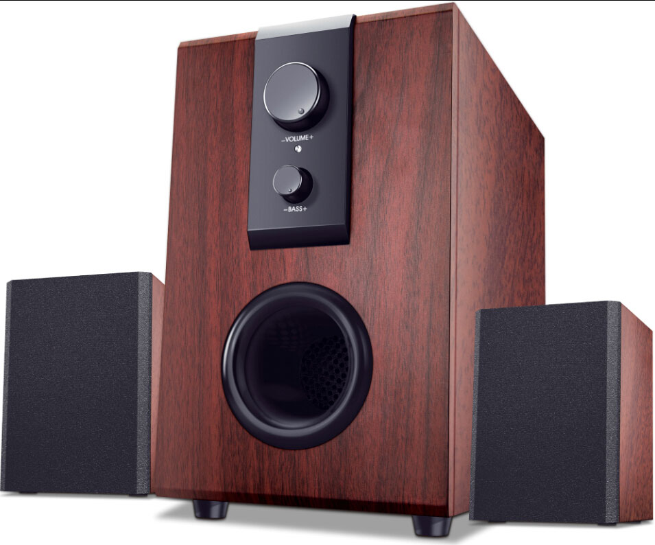2.1 Channel Wooden Computer Speaker Set