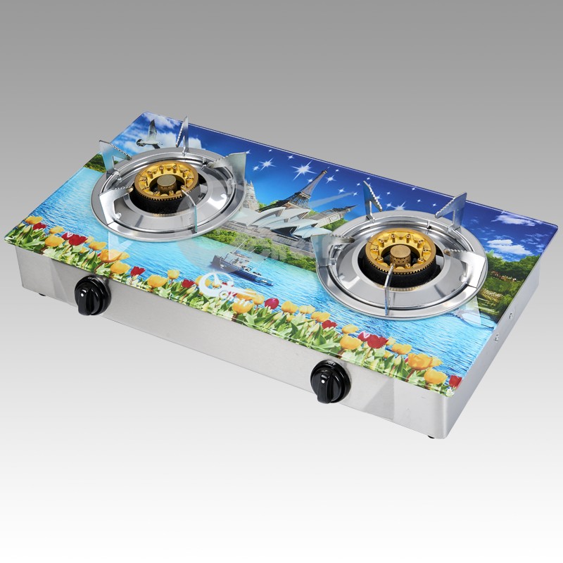 Home use High quality 2 burner tempered glass gas cooker stove - Image 3