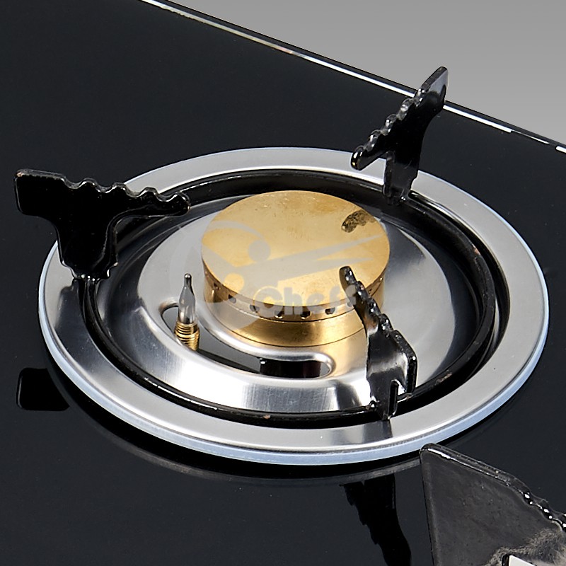Close up of burner assembly and trivets