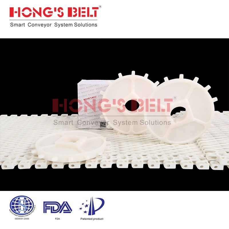 HONGSBELT HS-1200B modular plastic conveyor belt for spiral conveyors - Image 3