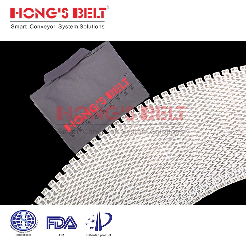 HONGSBELT HS-1200B modular plastic conveyor belt for spiral conveyors - Image 2