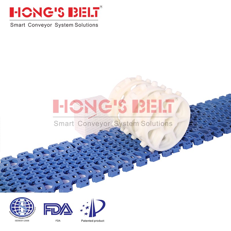 HONGSBELT HS-1400B modular plastic conveyor belt for spiral conveyors - Image 2