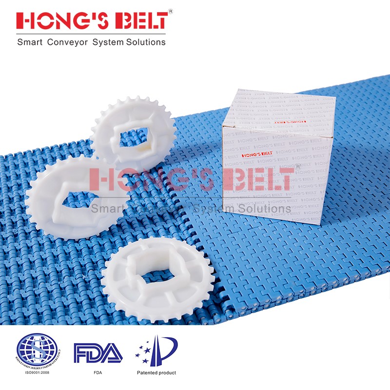 HONGSBELT HS-1500A modular plastic conveyor belt for packing industry - Image 3