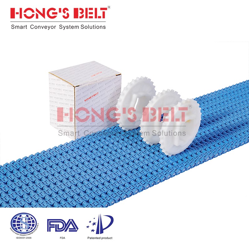 HONGSBELT HS-1500B modular plastic conveyor belt for packing industry - Image 2