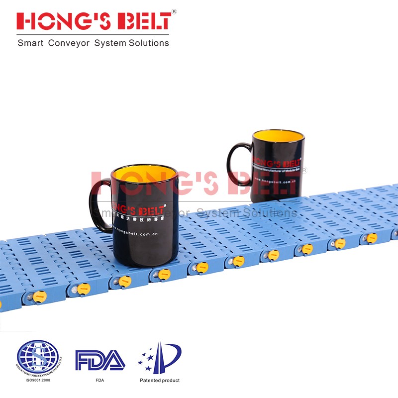 HONGSBELT HS-1600B modular plastic conveyor belt for fruit and vegetable processing - Image 2
