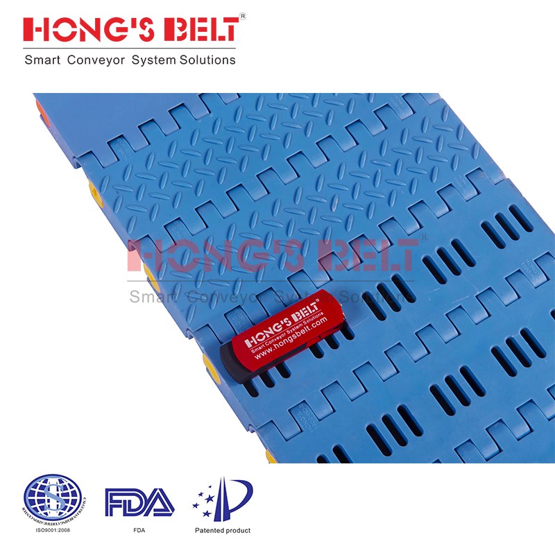 HONGSBELT HS-1600D modular plastic conveyor belt for pallet transporting - Image 3