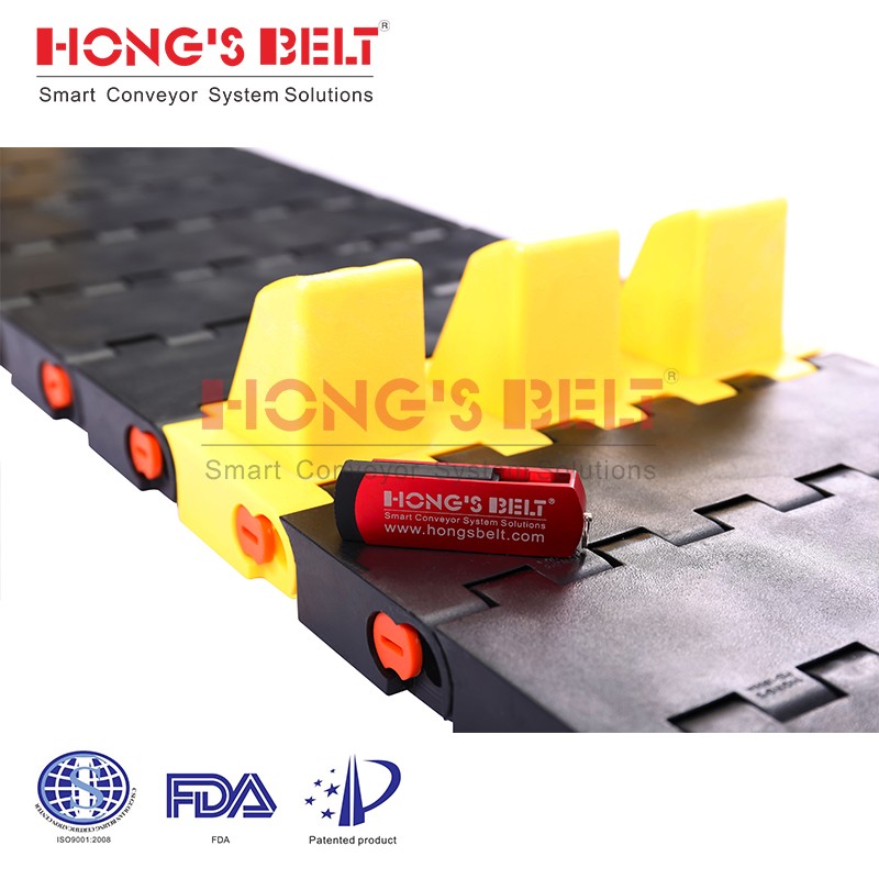 HONGSBELT HS-1800A modular plastic conveyor belt for car maintenance - Image 3