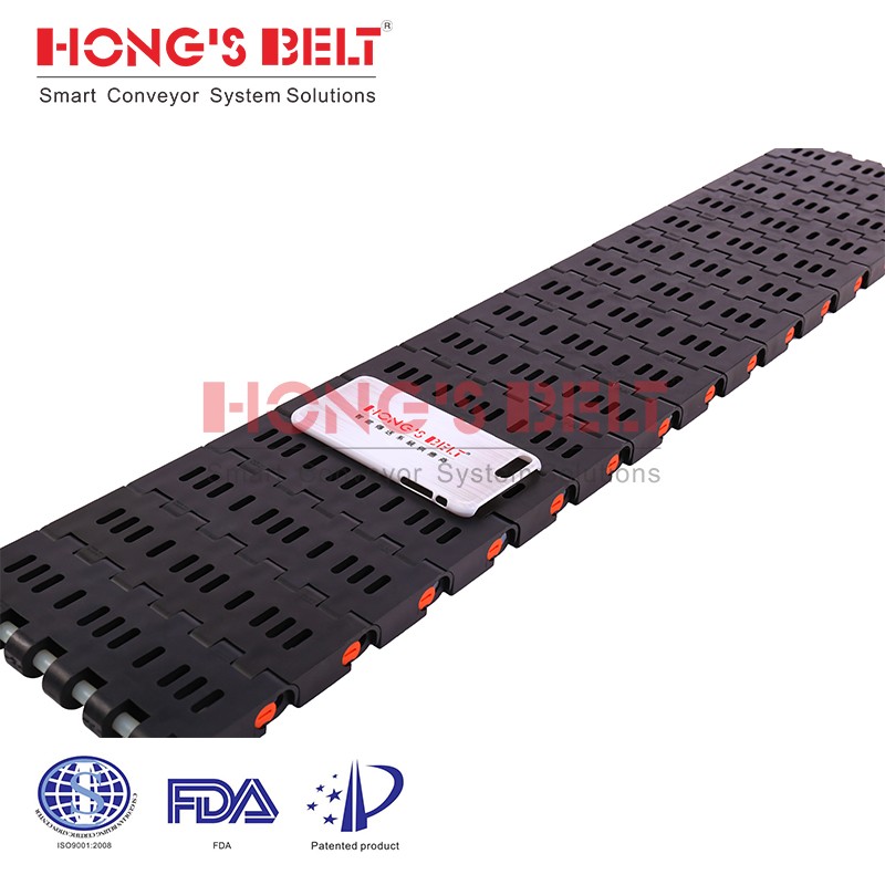 HONGSBELT HS-1800B modular plastic conveyor belt for car washing line - Image 2