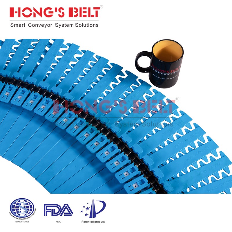 HONGSBELT HS-2200-B1 modular plastic conveyor belt for spiral conveyors - Image 2