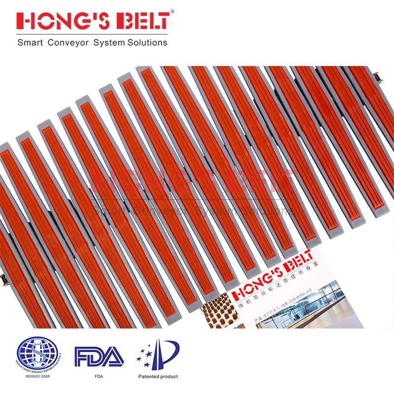 HONGSBELT HS-2200A-EL modular plastic conveyor belt for spiral conveyors - Image 3