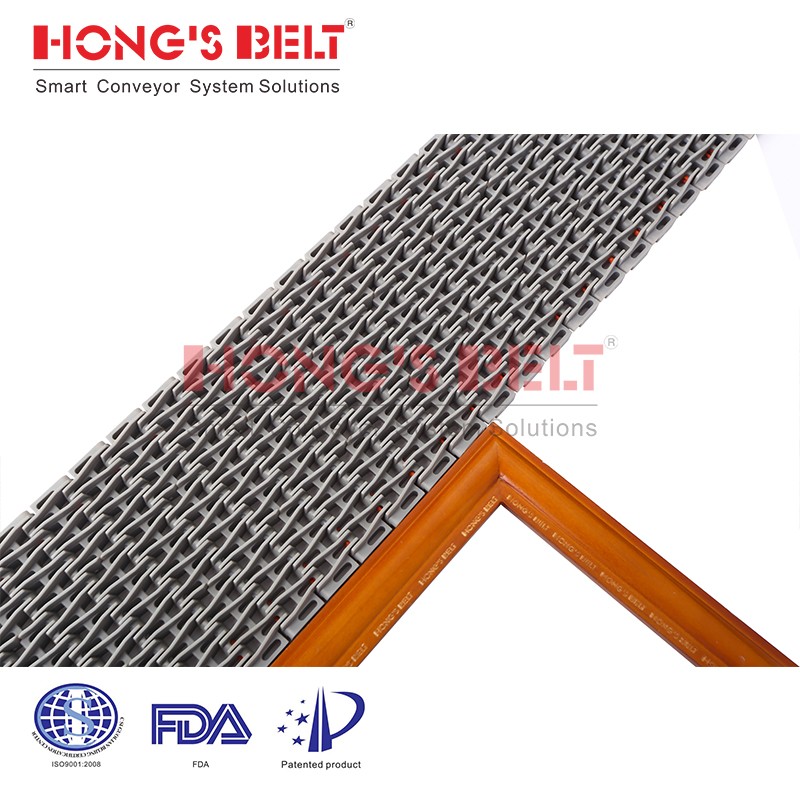 HONGSBELT HS-2500D modular plastic conveyor belt for bakery - Image 3