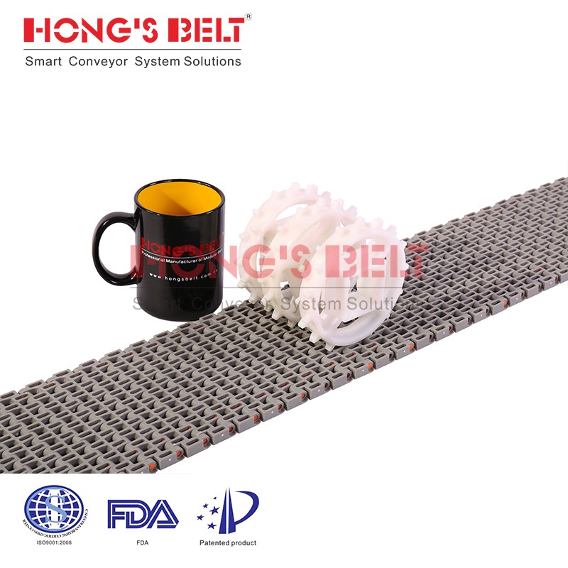 HONGSBELT HS-2500D modular plastic conveyor belt for bakery - Image 2