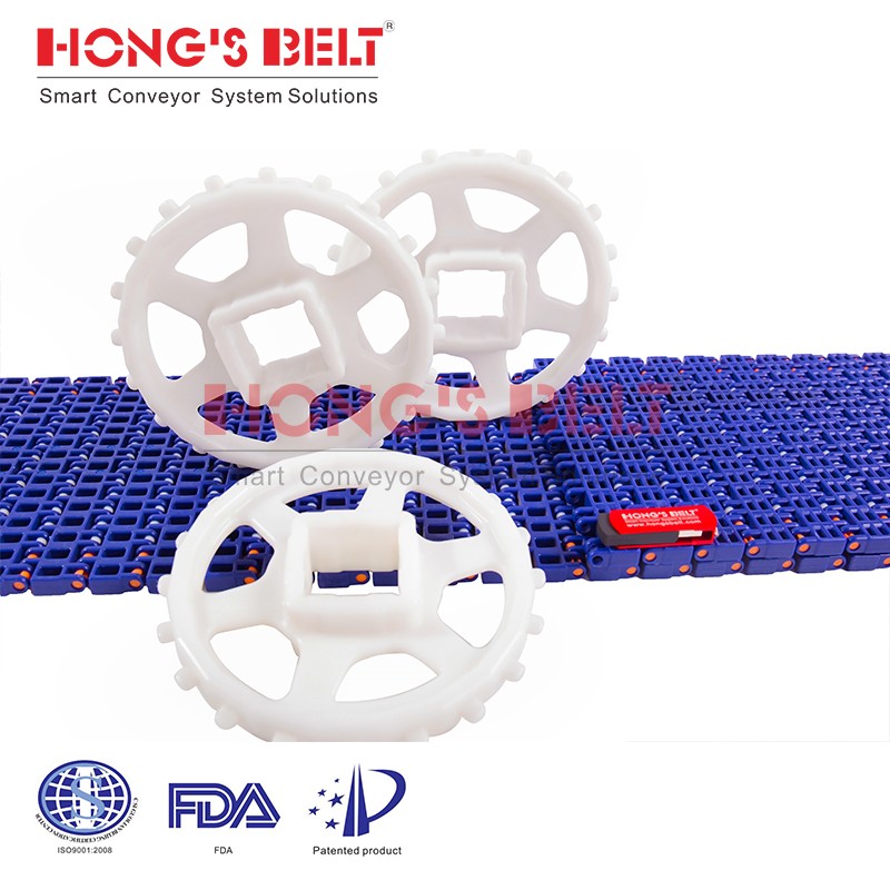 Modular Plastic Conveyor Belt for Seafood Processing