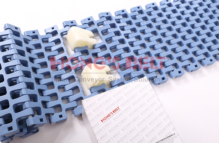 HONGSBELT HS-300B-HD Flush grid modular plastic conveyor belt for package industry - Image 2