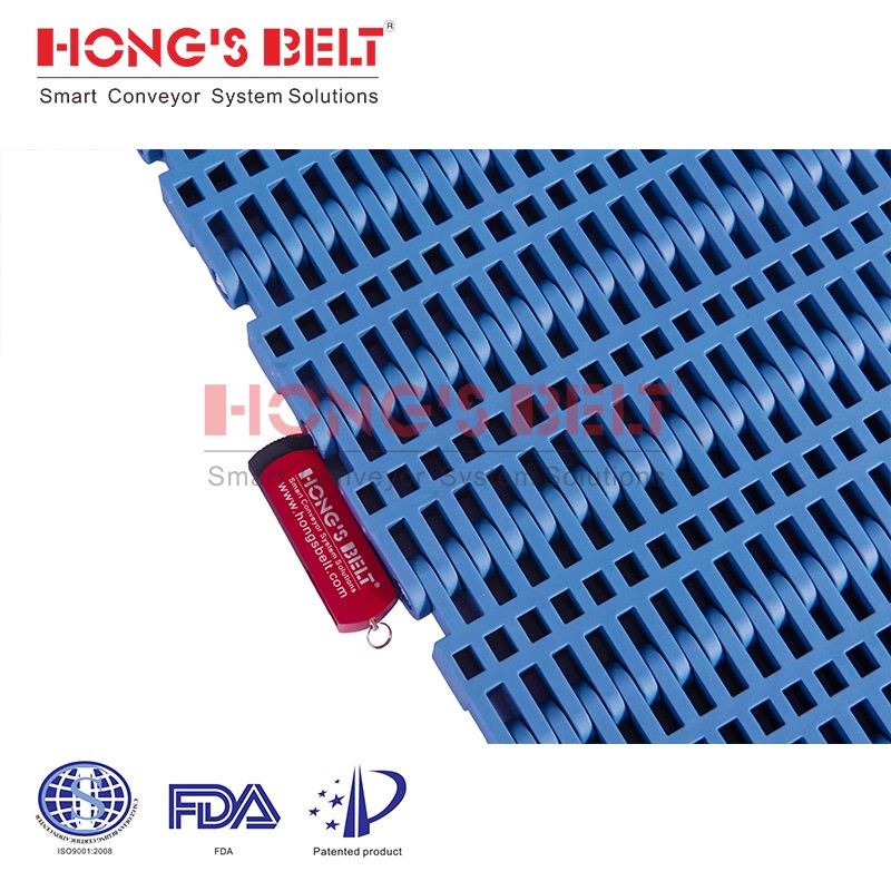 HONGSBELT HS-3600B modular plastic conveyor belt for seafood processing - Image 2