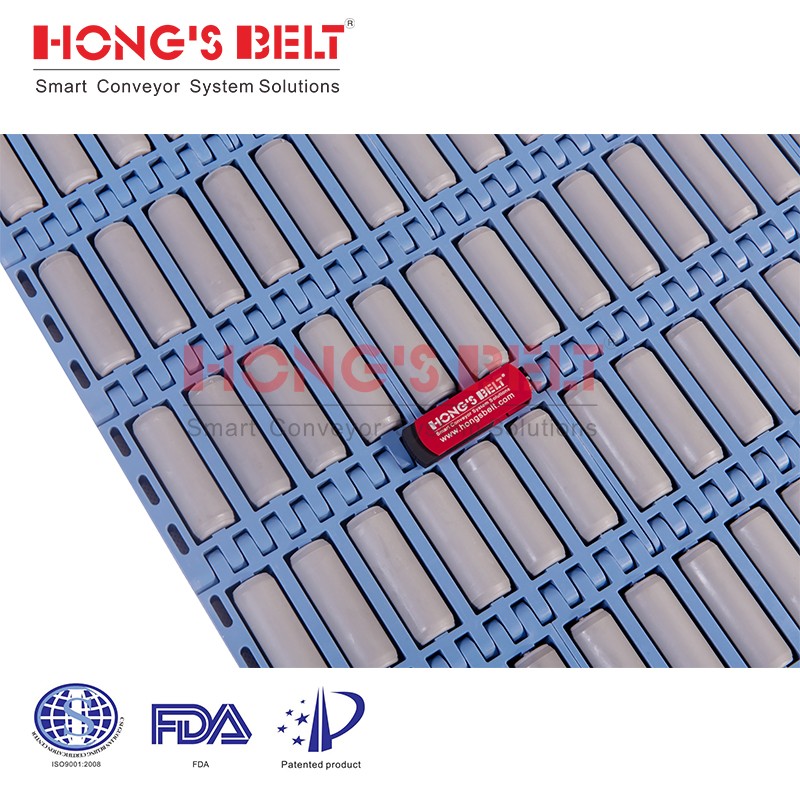 Roller Top Modular Plastic Conveyor Belt