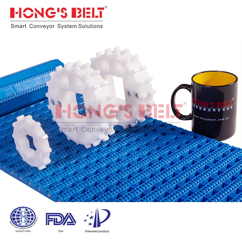 HONGSBELT HS-4800A modular plastic conveyor belt for heavy duty corruaged industry - Image 3
