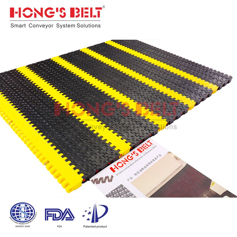 HONGSBELT HS-6800D modular plastic conveyor belt for car maintenance - Image 3