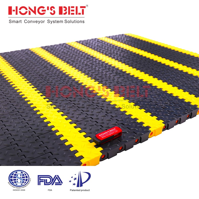 HONGSBELT HS-6800D modular plastic conveyor belt for car maintenance - Image 2