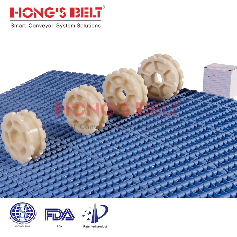 HONGSBELT HS-8000A-RC modular plastic conveyor belt for logistics - Image 2