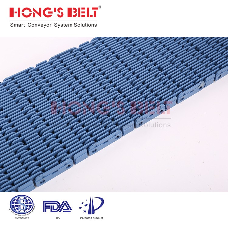 HONGSBELT HS-901D-HD Raised Bid modular plastic conveyor belt for sterillization - Image 3