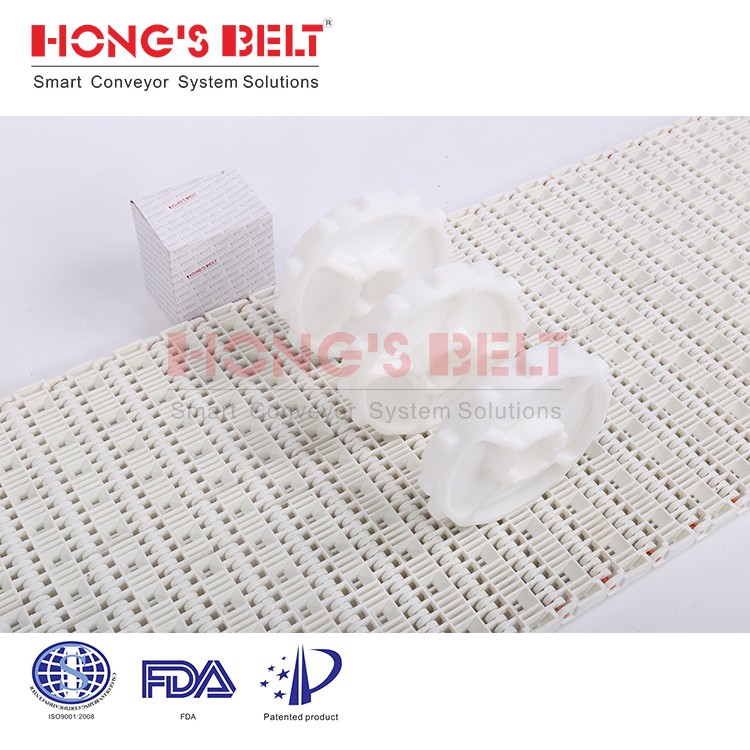 HONGSBELT HS-901D Raised Bid modular plastic conveyor belt - Image 3
