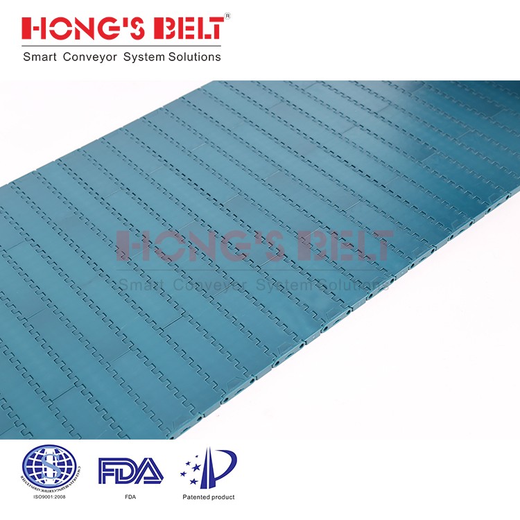 HONGSBELT HS-F1000A Flat top modular plastic conveyor belt for beverage industry - Image 2