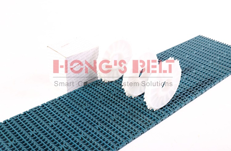 HONGSBELT HS-F1000B Flush grid modular plastic conveyor belt for water industry - Image 2