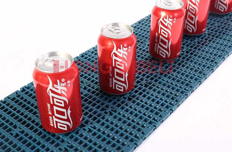 Modular Plastic Conveyor Belt with Flush Grid