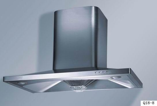 Stainless Steel Kitchen Range Hood with Multi-Speed Fan